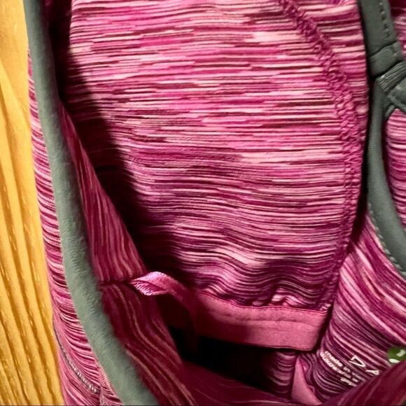 Dakini pink spacedye sleeveless crossback pocket midi athletic tank dress S - Picture 5 of 7